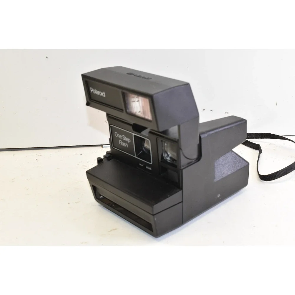 Polaroid‎ OneStep Flash Instant Film Camera Black 600 Series Vintage